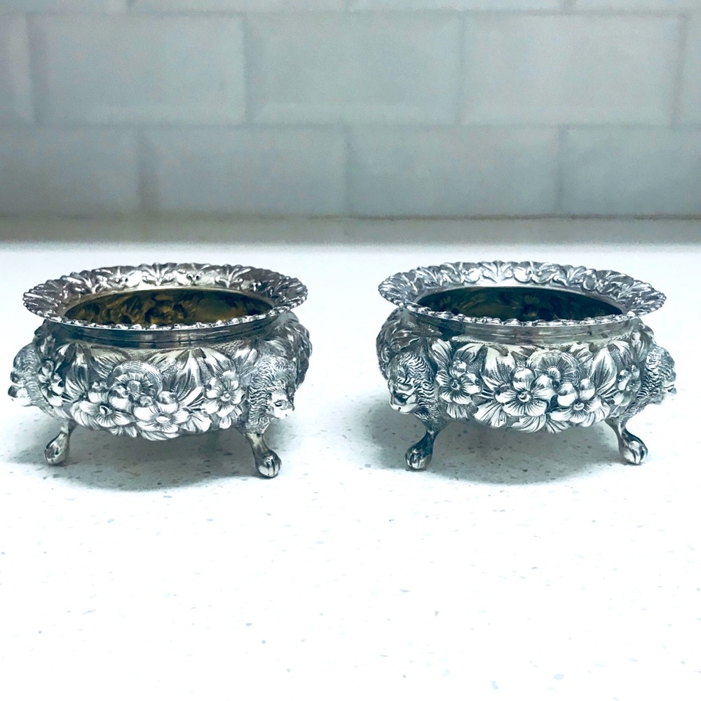 BLACK STARR & FROST STERLING SILVER OPEN SALTS